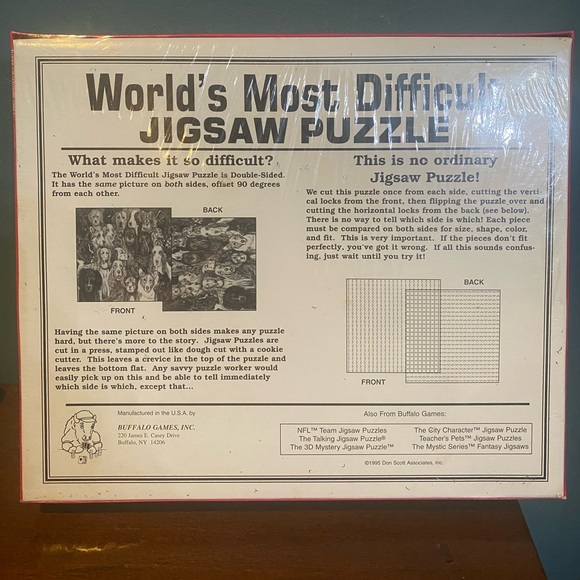 Vintage World’s Most Difficult Jigsaw Puzzle PENGUINS Double Sided - New Sealed - Picture 5 of 7